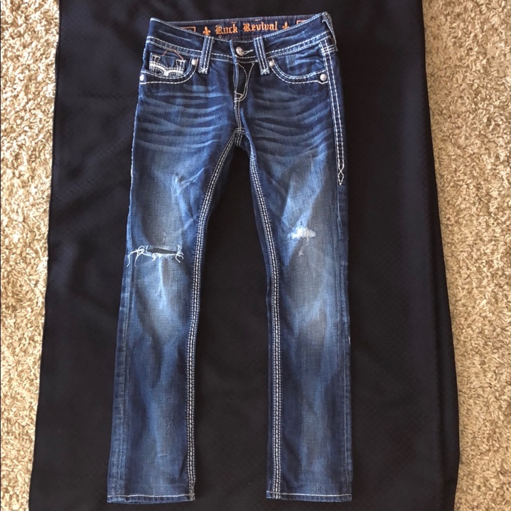 Buckle Rock Revival Madison Straight Jeans